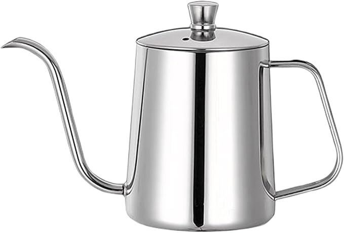 Pour Over Coffee KettleLong Narrow SpoutCoffee CarafeGoose Neck KettleStainless Steel Tea KettleStovetop Portable Water Bottle 20 Oz