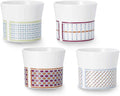 Hankook Chinaware Korean Fine Bone China Weaving petite Cup Set 4p Dinnerware Dojagi Melamine Ceramic Multi-purpose