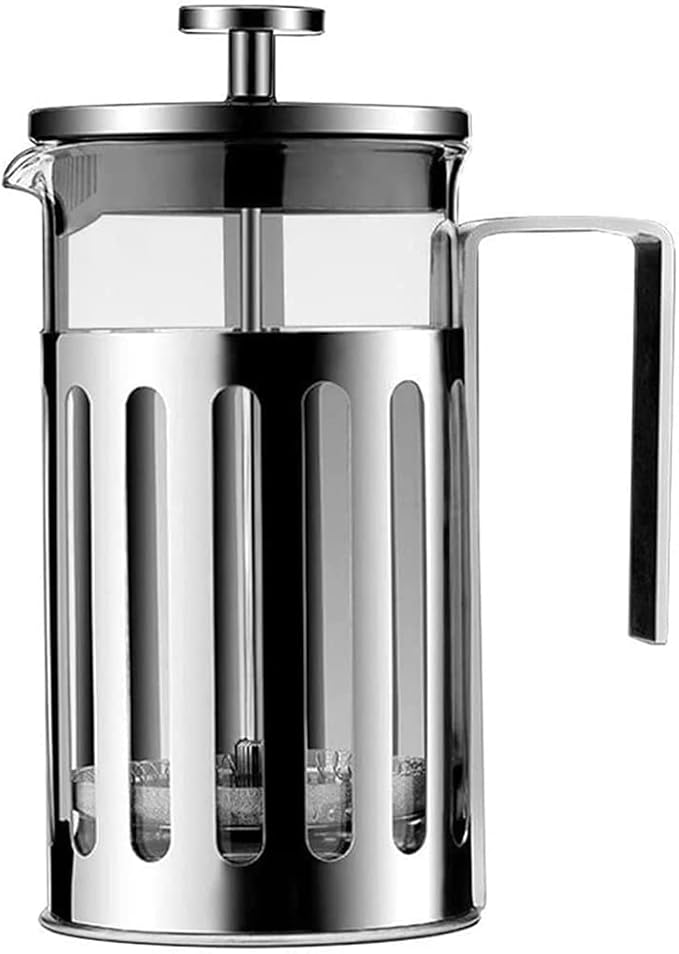French press coffee maker(1000ml)304M stainless steelHigh borosilicate glassFour layer filtration systemno groundsone color(350ML)