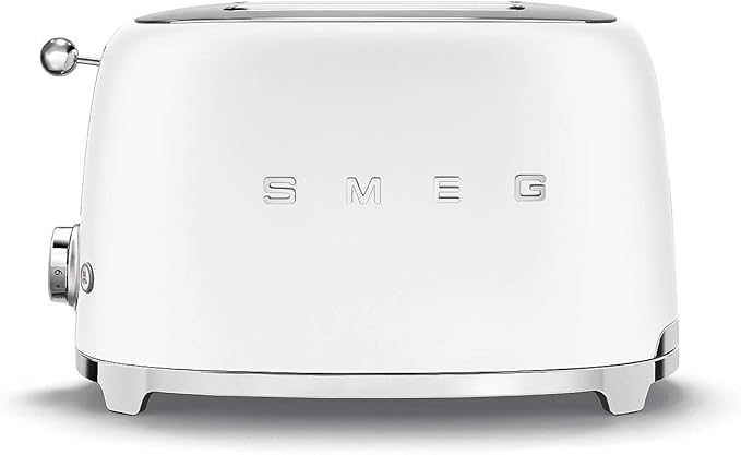 Smeg Two Slice Toaster Matt White TSF01WHMEU