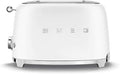 Smeg Two Slice Toaster Matt White TSF01WHMEU