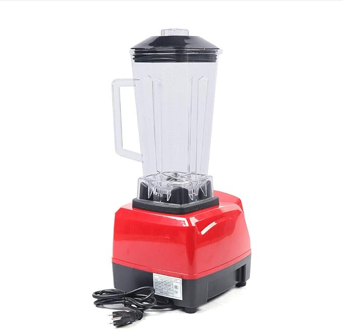 Smoothie Blender Heavy Duty Household Grade Blender Variable Speed Control Large Countertop Blender 6 Blades Ice Crusher for Milk-shakes Green Smoothies Dry GrindHot Soup Ice Cream Juice (Red)