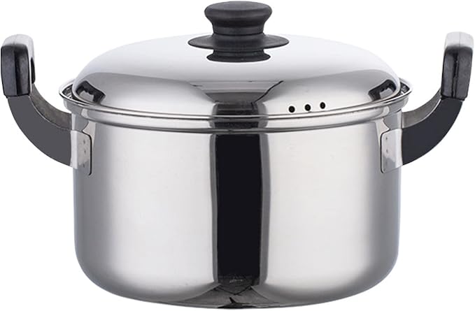 Cooking Pot Saucepan Set 5 Pieces 201 Stainless Steel Pot and Pan Set Induction with Lids Stock Pot Cookware Set Compatible with InductionGas and Electric Hobs Silve