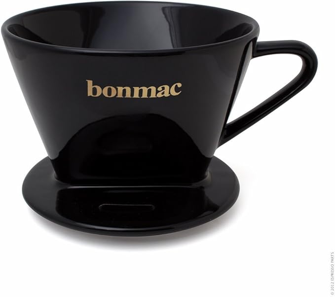 bonmac CD-2B Black #813004 Coffee Dripper with Major Spoon for 2-4 Cups