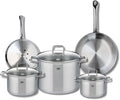 ELO 9503950 Cookware Set 5 Pieces 2 Frying Pans 24 and 28 cm and 3 Saucepans 16 20 and 26 cm Elo Profi Citrine Stainless Steel Induction
