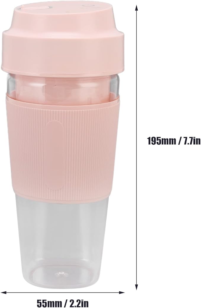 Portable Electric Juicer Cup 300ML USB Charging Handheld Electric Blender Cup with Stainless Steel Blades Make Ice Gaza Milkshakes Juice (#1)