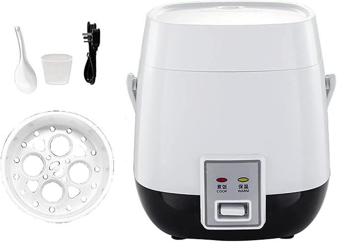 Mini Rice Cooker Household Small Multi-Function Rice Cooker One-Button Switch Automatic Heat Preservation for 1-2 People (B 1) (B 2)