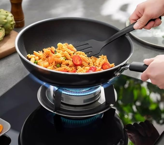Kitchen Cooking Sets Set of 3 Pots and Pans Non-Stick Frying Pan Non-Stick Frying Pan Pot Set Flat-Bottomed Frying Pan Soup Pot Cookware Sets