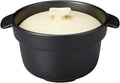 Santo Banko Ware 18237 Microwave Rice Cooker 3 Cups Approx. 56.3 fl oz (1600 ml) Microwave Oven Direct Flame Compatible Cream Made in Japan