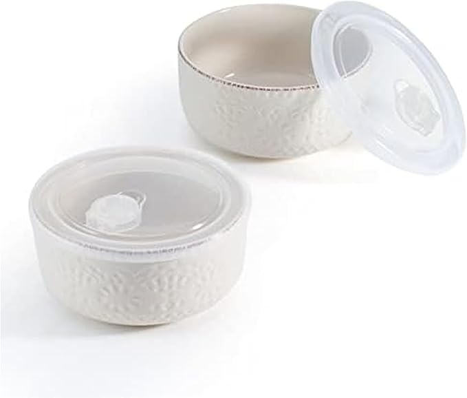 Pfaltzgraff Chateau Storage Bowls 6 inch Cream