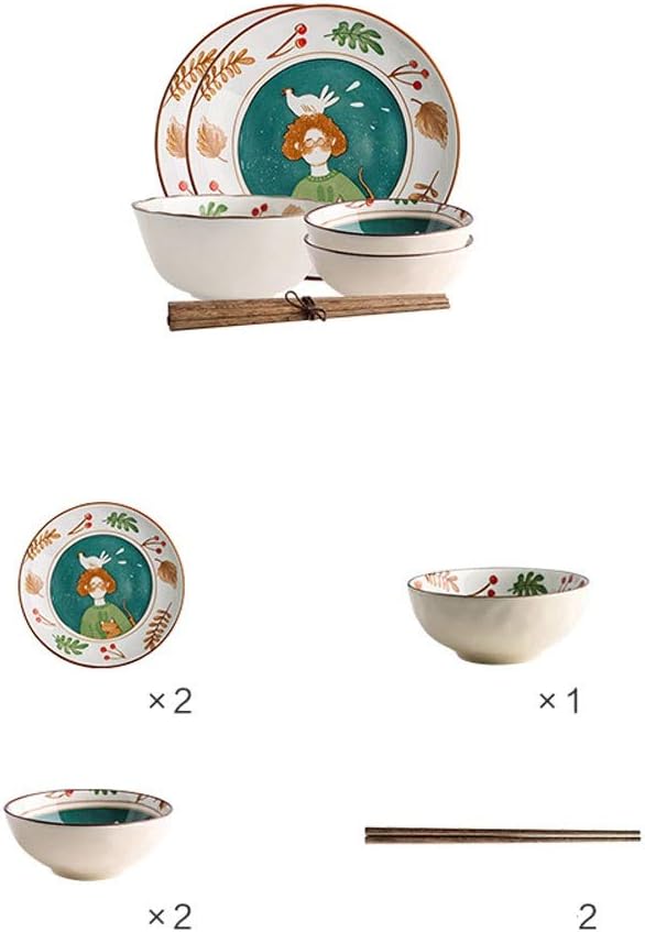 Elegant Dinnerware Set Dinner Plates Bowls Set Creativity Reactive Glaze Dinnerware Set Plates Dishes Bowls Gift Idea For Any OccasionA