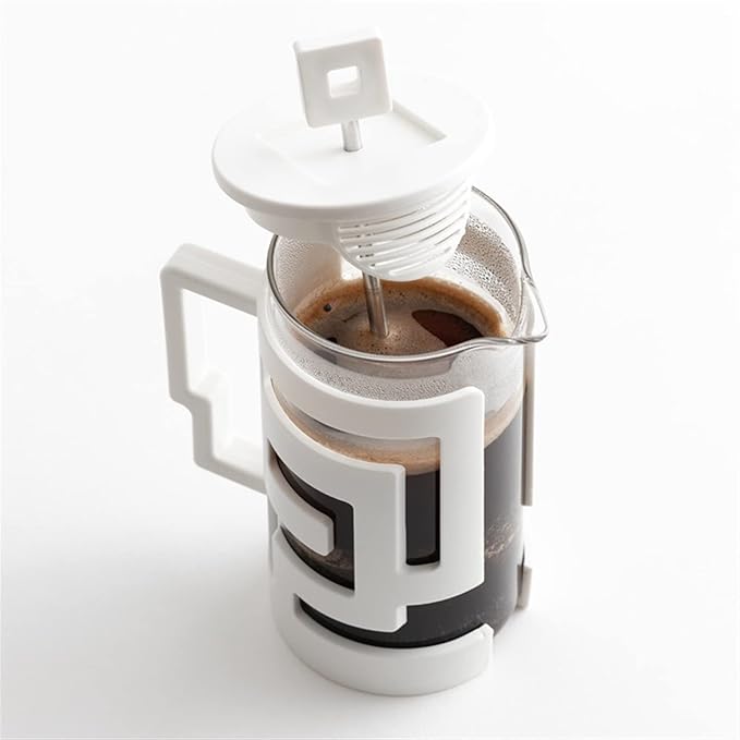 Coffee Maker Press Coffee Press Tea Coffee Pot Glass Coffee Pot convenient (Color : Black) (Black)