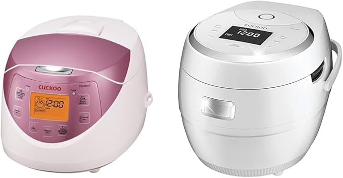 CUCKOO CR-0631F | 6-Cup (Uncooked) Micom Rice Cooker | 8 Menu Options &amp CR-1020F | 10-Cup (Uncooked) Micom Rice Cooker | 16 Menu Options