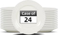 Stoneware Wide Rim Commercial Grade Dinnerware America White Plate 9 5/8 Case of 24