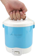24V Car Rice Cooker 1.6L Portable Multifunctional Electric Rice Cooker and Steamer for Cars Use Travel Steamer for RV Truck Camp Trip(Blue)