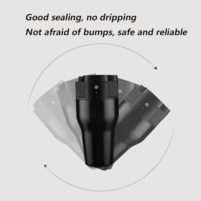 American Style Black USB Rechargeable Coffee Machine Capsule Powder Dual-use Electric Car Travel Outdoor Portable Coffee Machine