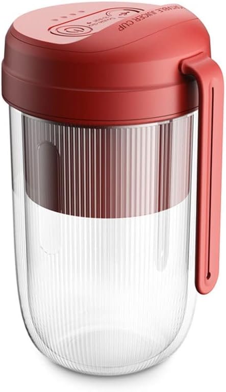 Portable Blender Travel Blender 300ml Mini Blender Personal Mixer Fruit Rechargeable with USB (Color : Red)