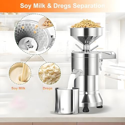 Commercial Soybean Milk Machine with Slag Separation High-Capacity Automatic Grinder for Restaurants Canteens &amp Small Food Businesses