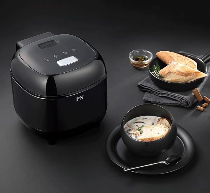 PN Poongnyun Micom Mono Electric Rice Cooker Black 3 Servings ETL Certified