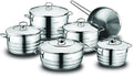 Korkmaz Astra Cr-Ni High End Stainless Steel Cookware Set A1090 (11 Piece)