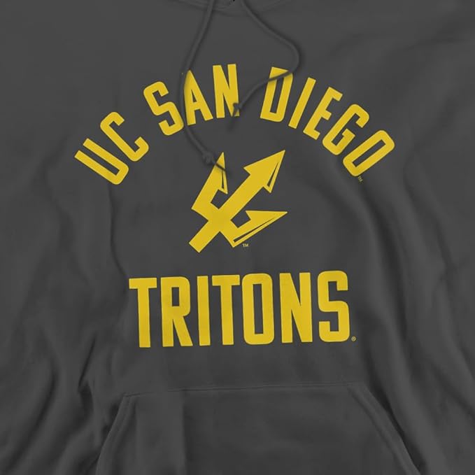 University of California San Diego Official One Color Ucsd Tritons Logo Unisex Adult Pull-Over Hoodie