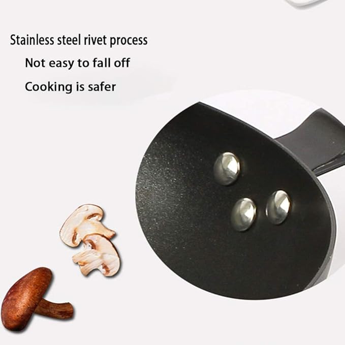 3 Piece Cookware Setwith Lid Comfortable Handle Non-Stick Pot Suitable Cooker Easy to CleanBlack Pans