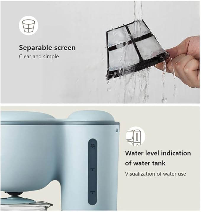 Household American Coffee Machine American Drip Type Coffee Maker Tea Pot 600ml Capacity The Concentration is Adjustable Continuous Heat Preservation