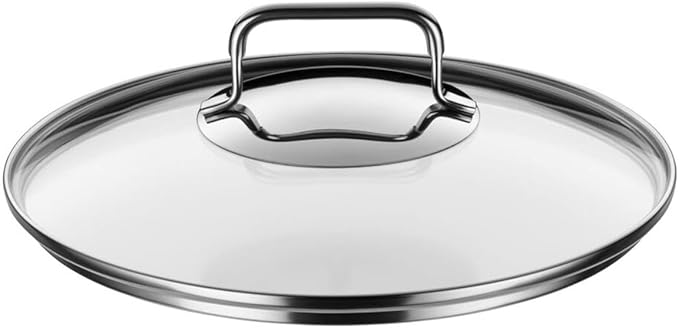 WMF Pot Set 4-Piece Astoria Pouring Rim Glass Lid Cromargan Stainless Steel Polished Suitable for Induction Hobs Dishwasher-Safe