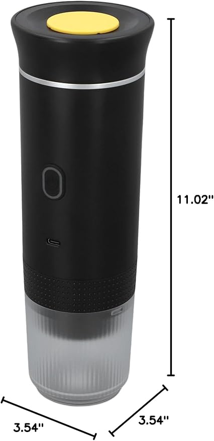 Self Heating Electric Coffee Maker Portable Machine15 Bar Cordless Heating Car Coffee Maker for Outdoor Travel Car Home Office