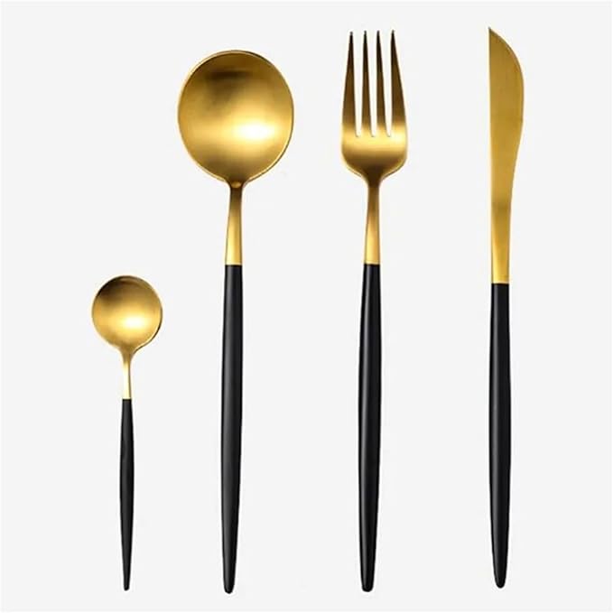 Black Porcelain Dinnerware Set Kitchen Dishes Ceramics Tableware Food Tray Rice Salad Noodles Bowl Cutlery Set (7.5 Inch Plate 1pcs)