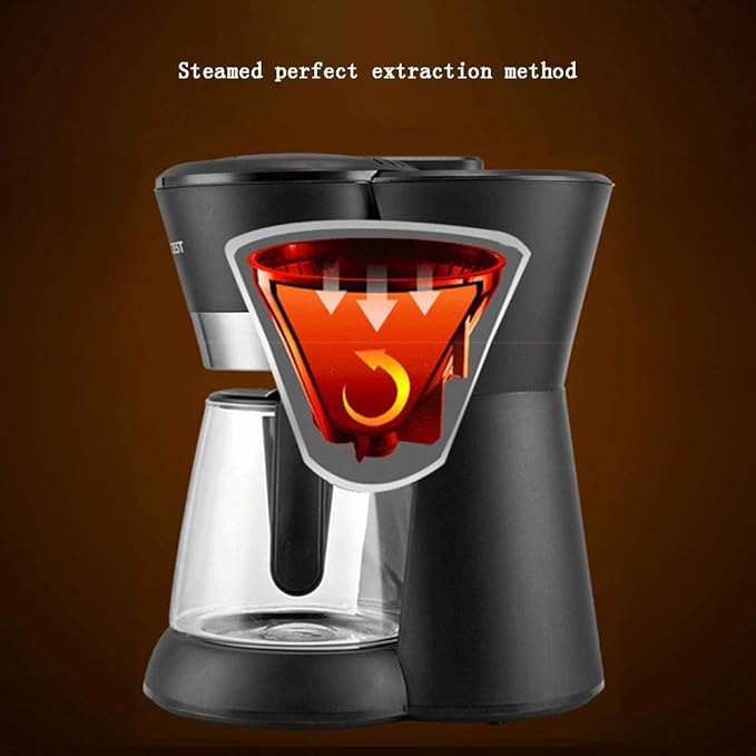 Coffee Machine Single Household Automatic Tea Machine Drip Glass Coffee Pot Small American Coffee Machine