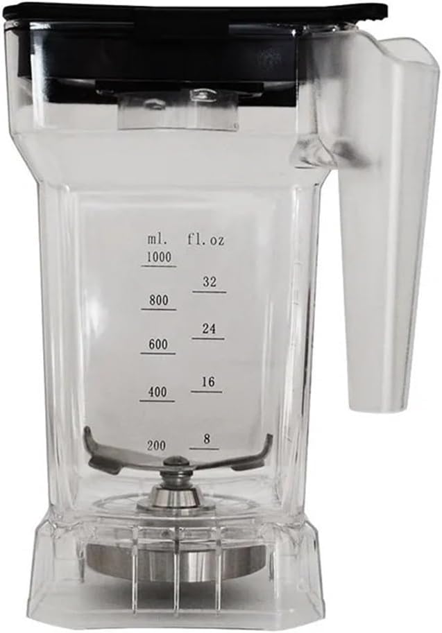 1L PC Cup Compatible for Food Blender Sbj-9001/Compatible for Sbj-9002 Food Blender Jar PC Jar 1000ml with Blade