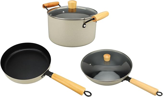 White Maifan Stone Cookware Set High Temperature for Various Cooking Suitable for 1-10 People Gas Stove Electric Stove