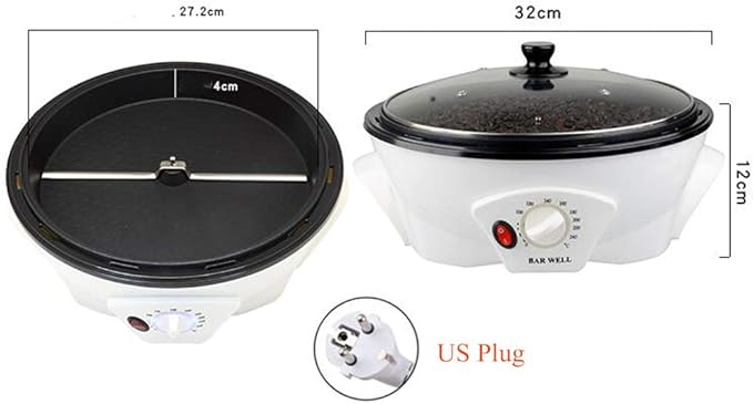 TOPCHANCES 1200W Household Coffee Roasters Coffee Bean Roasting Machine Baking Machine 220V