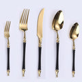 Black Gold Silverware Set for 14 Modern 70 Piece Flatware Cutlery Utensils Set Durable 18/10 Stainless Steel Include Knives Forks and Spoons Tableware Set for Home Kitchen Wedding Mirror Polished