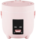 Rice Cooker Rice 1.2L Multi Cooker With Non-Stick Inner Pot With Simple One-Touch(Pink)