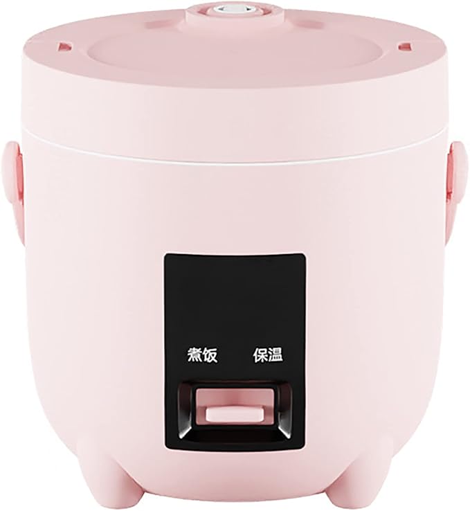 Rice Cooker Rice 1.2L Multi Cooker With Non-Stick Inner Pot With Simple One-Touch(Pink)