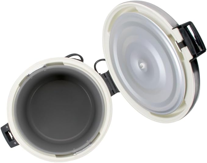 TrueCraftware- 30 Cup Electric Rice Warmer Stainless Steel Hinged Lid and Base- Keep Warm Makes Soups Stews Grains Hot Cereals for Commercial Rice Cooker and Warmer