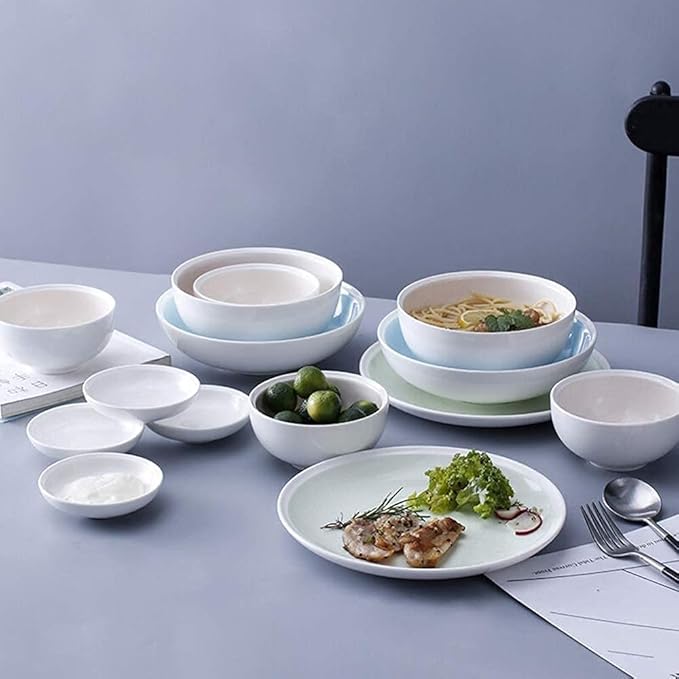 Dinnerware Sets - Luxury Gift Dishes Service Set Ceramic Dinnerware Set Plates/Bowls/Dish 12-Piece Japanese Tableware Porcelain Combination Set Family Party Restaurant
