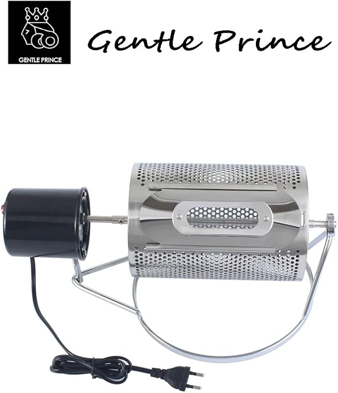 Gentle Prince #APGP01 304 Stainless Steel Household Coffee Machine Small Household Grains Beans Peanuts Nuts Coffee Beans Baking Machine (110V~220V)