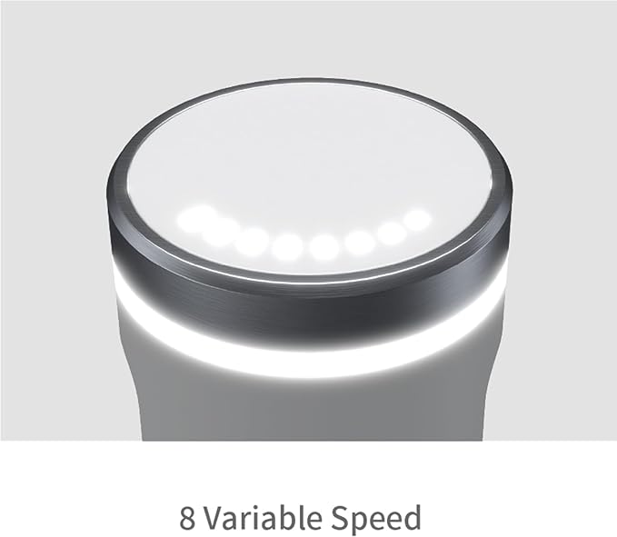 SHOOV Cordless Rechargeable 3 in 1 Hand Blender &amp Mixer Stainless Steel Stick Detachable 8 Speed + Turbo Easy to Clean Safety lock with LED white lights USB charge