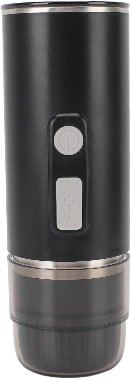 Asixxsix Portable Espresso Machine Rechargeable USB C 800mAh Battery 9 Bar Pressure Travel Coffee Maker Car Coffee Machine with Brush Car Charger for Camping Travel