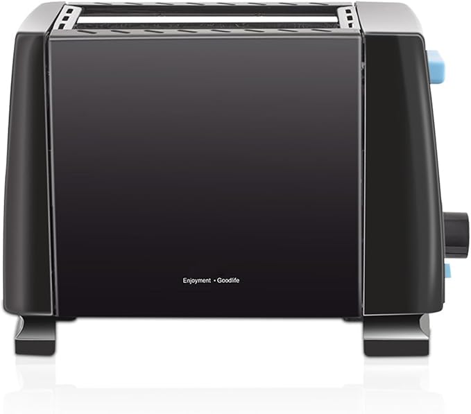 2-Slice Toaster with Extra Wide Slots for Bagels Cool-Touch Walls Shade Selector Toast Boost Auto Shut-off and Cancel Button Black (22305)