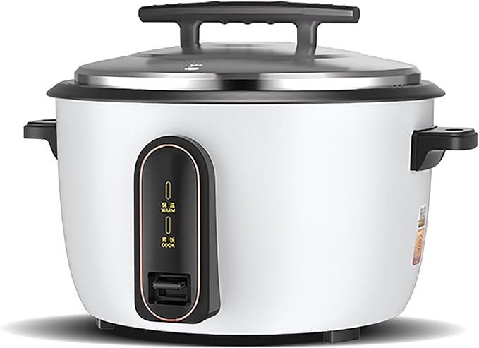 Commercial Large Rice Cooker &amp Food WarmerNon-stick Inner Pot/Auto Warmer Mode/One Touch Operation/With Measuring Cup &amp Rice Scoop(8L-1250W)