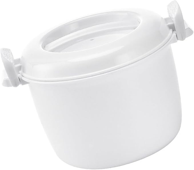 Rice Cooker Rice Maker for Microwave Food Storage Bowl Microwave Bowl with Lid Microwave Rice Pots Microwave Rice Cooking Microwave Steamer Basket Travel Pasta Insulation Plastic