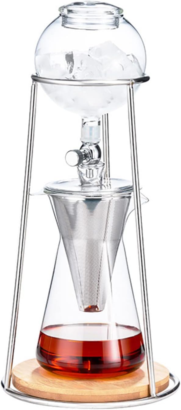 Ice Drip Coffee Pot Brewing Coffee Machine Reusable Glass Household Summer Cold Water Pitcher Portable Teaware Coffee Maker Tool