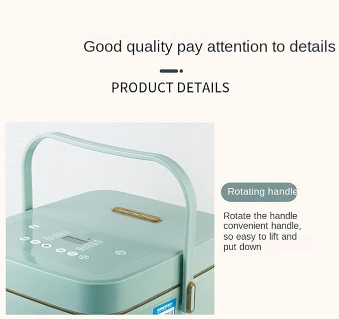 Home 3L Multifunctional Rice Cooker - 550W Touch Panel Pressure Cooker Smart CookwareWhite