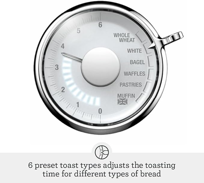 Breville BTA735BTR Toast Select Luxe Kitchen Toaster 2 Slice Black Truffle
