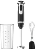 Courant Immersion Hand Blender with Stainless Steel Shaft Variable Speed Control Whisk Attachment and 20 oz Measuring Cup