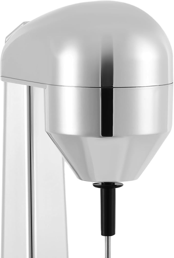 500ML Silver Milkshake Maker 110V 100W Electric Milkshake Making Machine Single Head Smoothie Maker with Stainless Steel Cup Countertop Beverage Blender for Home Coffee Shops